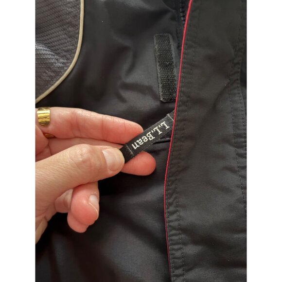 L.L.Bean Kids Colorblock Ski Snow Jacket in Red Gray Black Size L (14-16) - Picture 16 of 16
